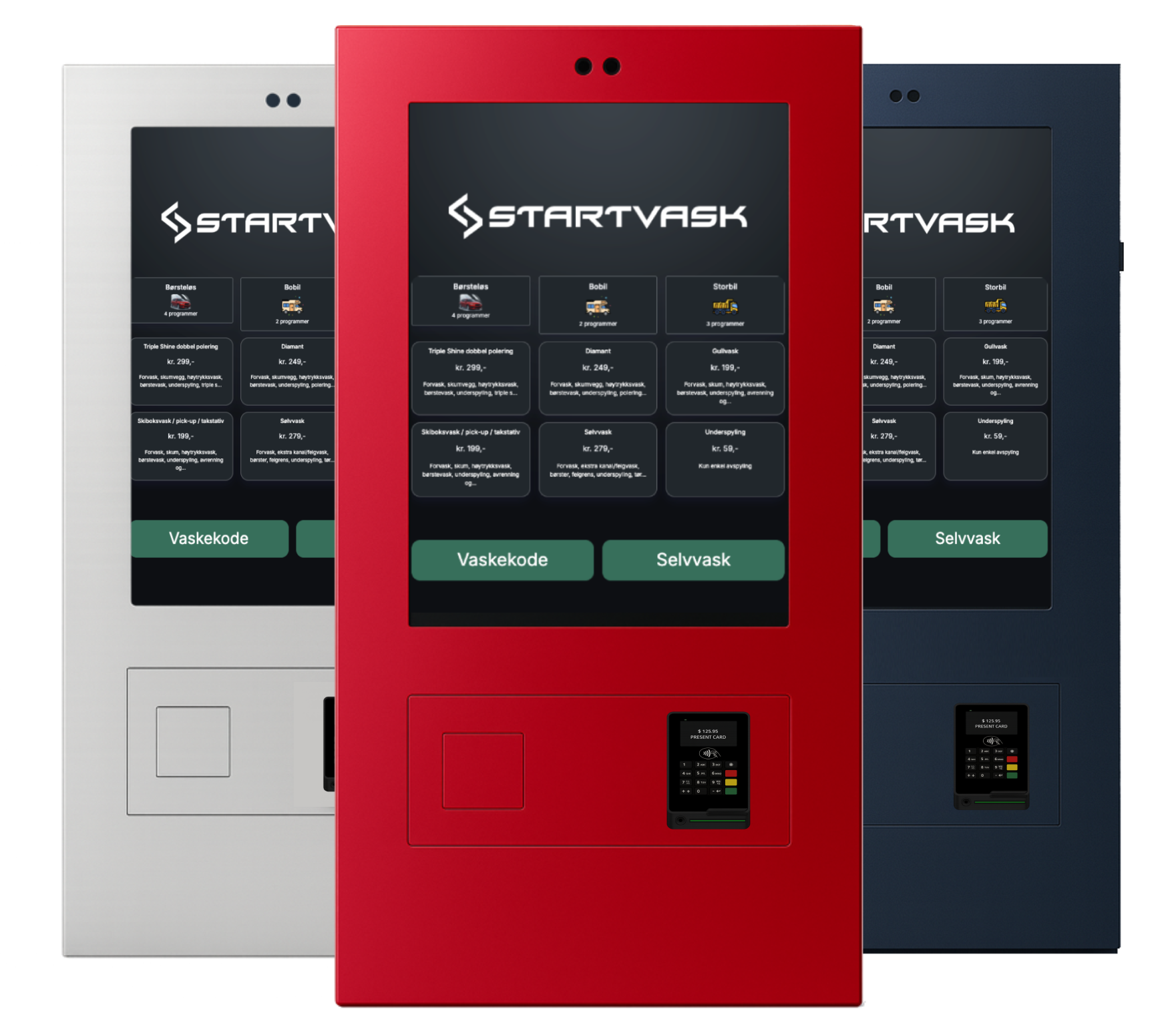 24 tommer monolitt betalingsterminal bilvask